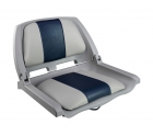 Кресло складное мягкое TRAVELER, цвет серый/синий