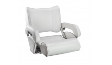Кресло с перекидной спинкой и болстером Twin 46 Flip Up, обивка белый винил