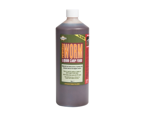 Жидкость DYNAMITE BAITS Carp Food Worm 1Л.