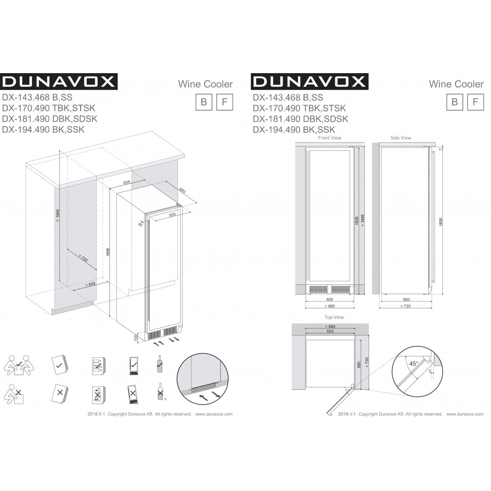 Ремонт винного шкафа dunavox