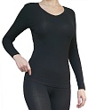 Женская кофта с вырезом W8544-010 Black (M)