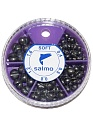 Грузила Salmo ДРОБЬ SOFT мягкий 5 секц. 0.4-1.6г 60г набор 2