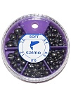 Грузила Salmo ДРОБЬ SOFT мягкий 5 секц. 0.4-1.6г 60г набор 2