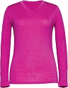 Женская кофта с вырезом W8544-670 (ярко-розовый) (S)