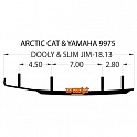 Коньки WOODYS Dooly  для лыж  Arctic Cat (DA4-9975)