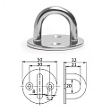 Планка круглая CIM с обухом 8х50мм 1022-0308