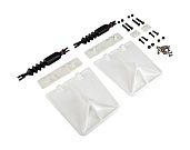 Комплект транцевых плит Nauticus серии SX, цвет белый, размер 9.5