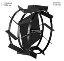Грунтозацеп 430/200 Huter (шест. 23 мм) (2 шт.)