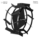 Грунтозацеп 430/200 Huter (шест. 23 мм) (2 шт.)
