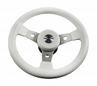 Рулевое колесо DELFINO обод белый,спицы серебряные д. 310 мм