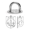 Планка круглая CIM с обухом 6х40мм 1022-0306