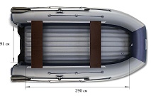 Надувная лодка ФЛАГМАН DK 350 двухкорпусная