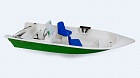 Корпусная лодка Виза-Яхт ВИЗА Легант-427 с консолью (стандарт/нерж/с рундуками) Белый цвет