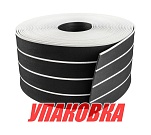 Покрытие палубное 200ммx5мм, черный, белая полоса, Marine Rocket (упаковка из 4 шт.)