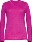 Женская кофта с вырезом W8544-670 (ярко-розовый) (M)