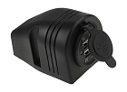 Разъем USB 5В 3.1А для крепления на приборную панель, чёрный